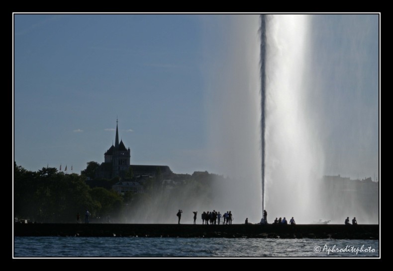 084 Le jet d eau vu du petit lac
